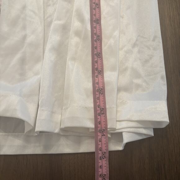 Vintage Dreamaway White Peignoir Movie Star Robe 2 Button Pink Lace Trim Nylon L - Picture 11 of 12